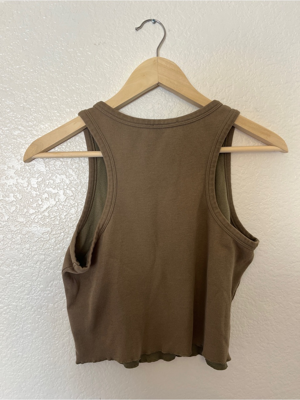 Bohme Ribbed Knit Cropped Tank Top - Picture 2 of 3